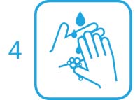 4. Schritt: Hände gründlich abwaschen